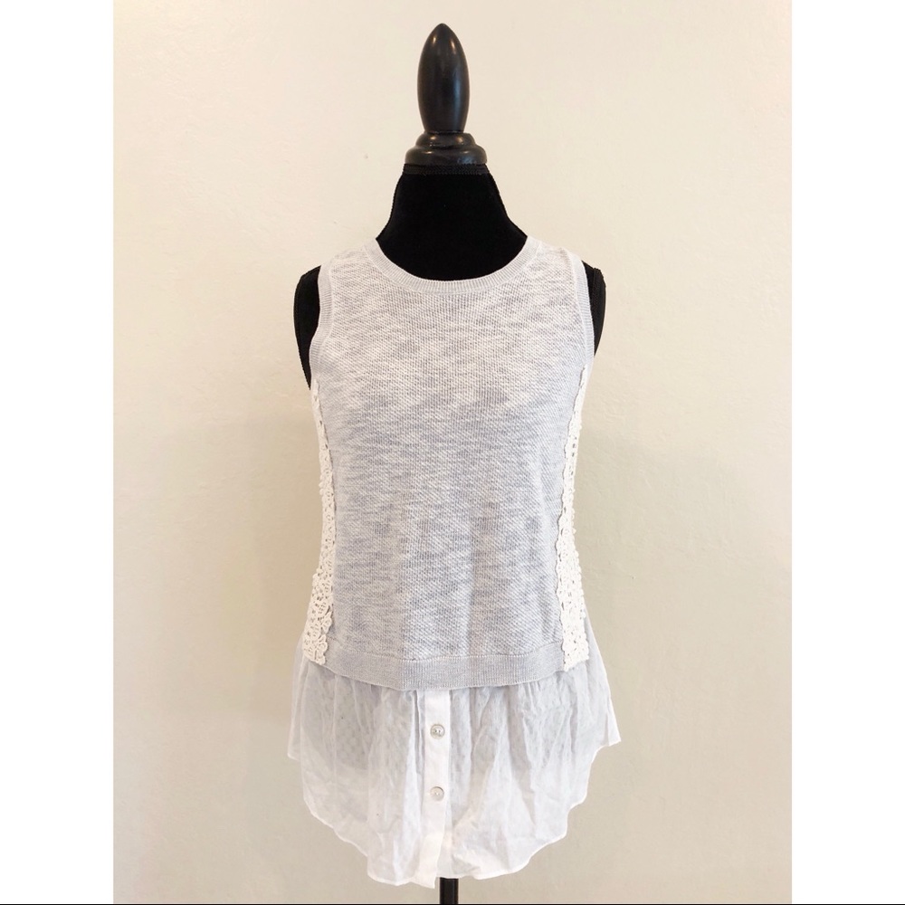 Anthropologie Moth One Piece Sweater Vest
